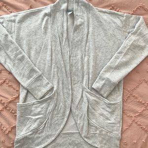 Athlea Girl Size Large Gray Sweatshirt Shawl